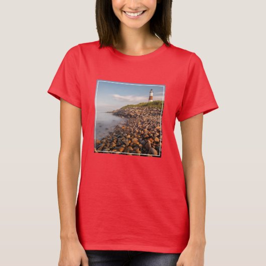 Lighthouses | Montauk Point Long Island T-shirt (Voorkant)