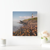 Lighthouses Montauk Point Long Island Vierkante Klok (Huis)