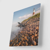 Lighthouses Montauk Point Long Island Vierkante Klok (Hoek)