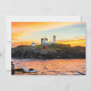Lighthouses   Nubble Lighthouse Maine Bedankkaart