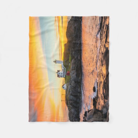 Lighthouses | Nubble Lighthouse Maine Fleece Deken (Voorkant)