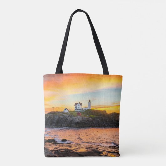 Lighthouses | Nubble Lighthouse Maine Tote Bag (Achterkant)
