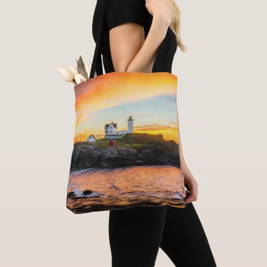Lighthouses | Nubble Lighthouse Maine Tote Bag (Dichtbij)