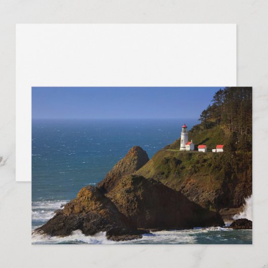 Lighthouses Oregon Coast Lighthouse Bedankkaart (Voorkant / Achterkant)