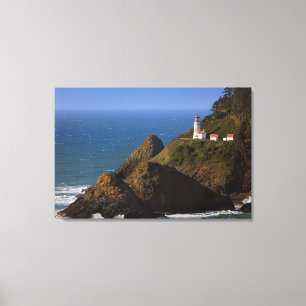 Lighthouses Oregon Coast Lighthouse Canvas Afdruk
