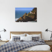 Lighthouses Oregon Coast Lighthouse Canvas Afdruk (Insitu (Slaapkamer))