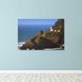 Lighthouses Oregon Coast Lighthouse Canvas Afdruk (Insitu (Houten vloer))