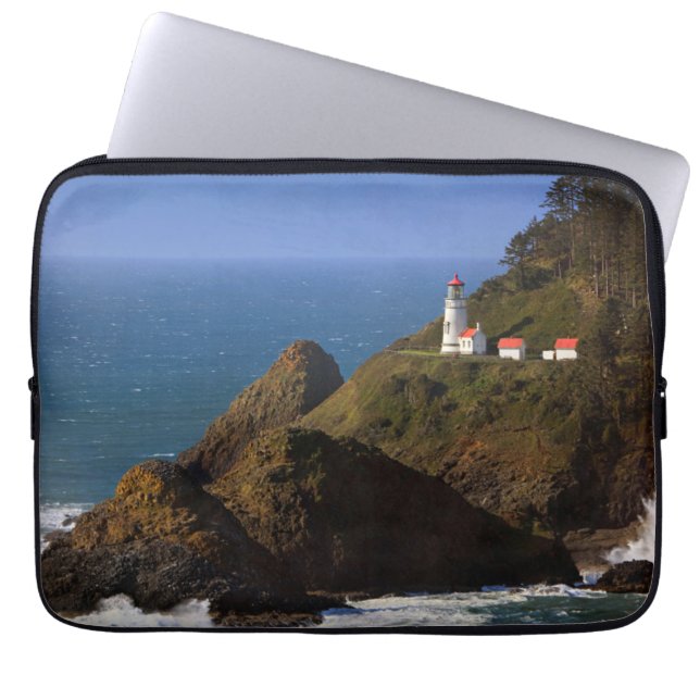 Lighthouses Oregon Coast Lighthouse Laptop Sleeve (Voorkant)