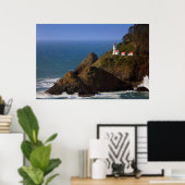 Lighthouses Oregon Coast Lighthouse Poster (Thuiskantoor)