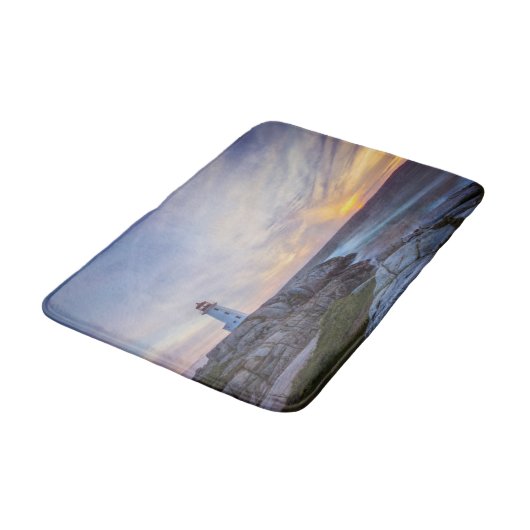 Lighthouses Peggy's Cove Lighthouse Nova Scotia Badmat (Gekanteld)