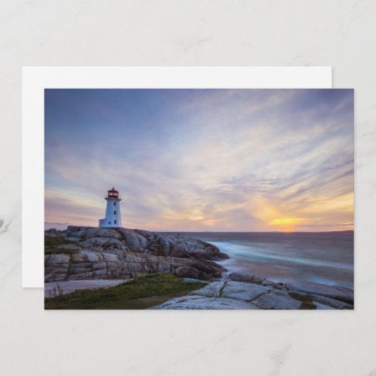 Lighthouses Peggy's Cove Lighthouse Nova Scotia Bedankkaart (Voorkant / Achterkant)
