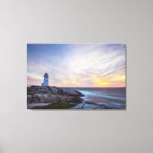 Lighthouses Peggy's Cove Lighthouse Nova Scotia Canvas Afdruk (Voorkant)
