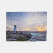 Lighthouses Peggy's Cove Lighthouse Nova Scotia Fleece Deken (Voorkant (Horizontaal))