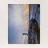 Lighthouses Peggy's Cove Lighthouse Nova Scotia Legpuzzel (Verticaal)