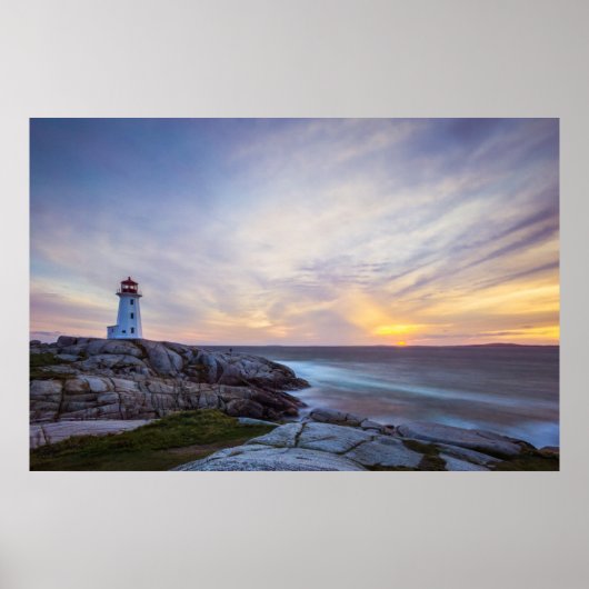 Lighthouses Peggy's Cove Lighthouse Nova Scotia Poster (Voorkant)