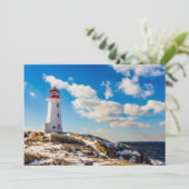 Lighthouses Peggy's Cove Nova Scotia Bedankkaart (Staand voorkant)
