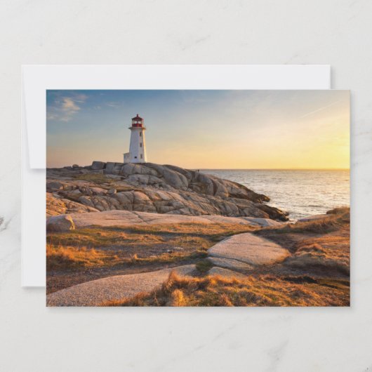 Lighthouses Peggy's Cove Nova Scotia Bedankkaart (Voorkant)