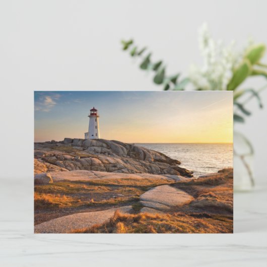 Lighthouses Peggy's Cove Nova Scotia Bedankkaart (Staand voorkant)