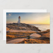 Lighthouses Peggy's Cove Nova Scotia Bedankkaart (Voorkant / Achterkant)