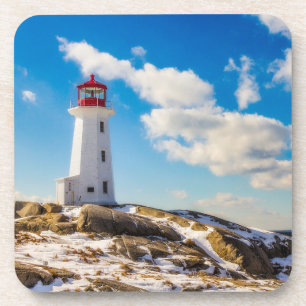 Lighthouses Peggy's Cove Nova Scotia Bier Onderzetter
