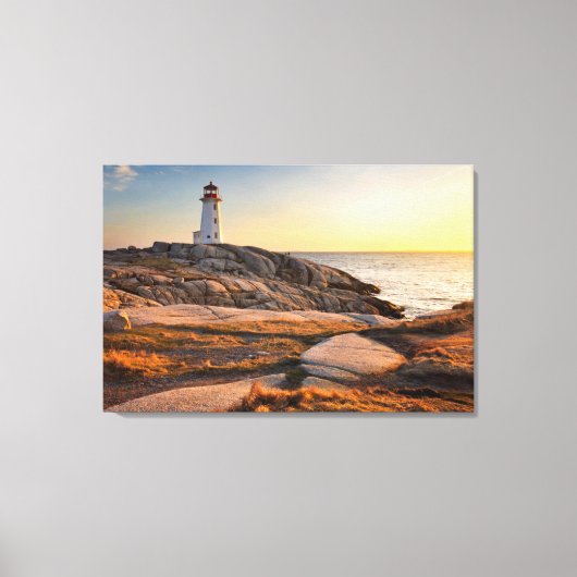 Lighthouses Peggy's Cove Nova Scotia Canvas Afdruk (Voorkant)
