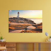 Lighthouses Peggy's Cove Nova Scotia Canvas Afdruk (Insitu (Woonkamer))