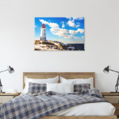 Lighthouses Peggy's Cove Nova Scotia Canvas Afdruk (Insitu (Slaapkamer))
