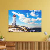 Lighthouses Peggy's Cove Nova Scotia Canvas Afdruk (Insitu (Woonkamer))