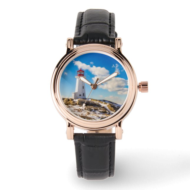 Lighthouses Peggy's Cove Nova Scotia Horloge (Voorkant)