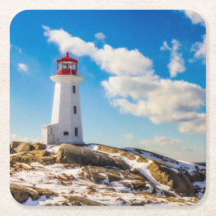 Lighthouses Peggy's Cove Nova Scotia Kartonnen Onderzetters