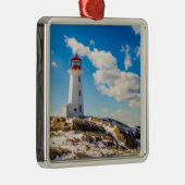 Lighthouses Peggy's Cove Nova Scotia Metalen Ornament (Rechts)