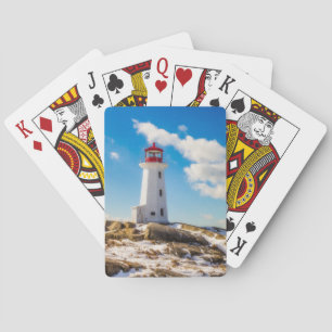 Lighthouses Peggy's Cove Nova Scotia Pokerkaarten