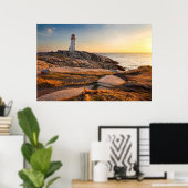 Lighthouses Peggy's Cove Nova Scotia Poster (Thuiskantoor)