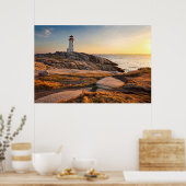 Lighthouses Peggy's Cove Nova Scotia Poster (Keuken)