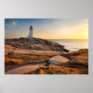 Lighthouses Peggy's Cove Nova Scotia Poster