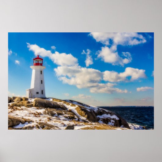 Lighthouses Peggy's Cove Nova Scotia Poster (Voorkant)