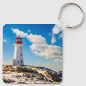 Lighthouses Peggy's Cove Nova Scotia Sleutelhanger (Achterkant)