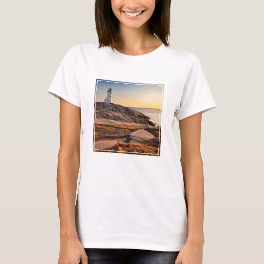 Lighthouses Peggy's Cove Nova Scotia T-shirt (Voorkant)