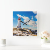 Lighthouses Peggy's Cove Nova Scotia Vierkante Klok (Huis)
