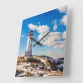 Lighthouses Peggy's Cove Nova Scotia Vierkante Klok (Hoek)