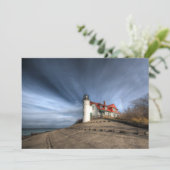Lighthouses | Point Betsie Lake Michigan Bedankkaart (Staand voorkant)