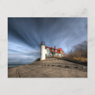 Lighthouses   Point Betsie Lake Michigan Briefkaart