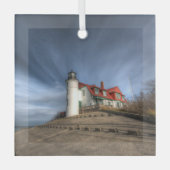 Lighthouses | Point Betsie Lake Michigan Glas Ornament (Voorkant)