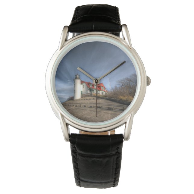 Lighthouses | Point Betsie Lake Michigan Horloge (Voorkant)