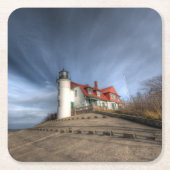 Lighthouses | Point Betsie Lake Michigan Kartonnen Onderzetters (Voorkant)
