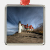 Lighthouses | Point Betsie Lake Michigan Metalen Ornament (Voorkant)
