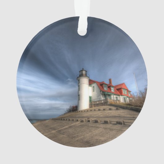Lighthouses | Point Betsie Lake Michigan Ornament (achterkant)