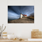 Lighthouses | Point Betsie Lake Michigan Poster (Keuken)