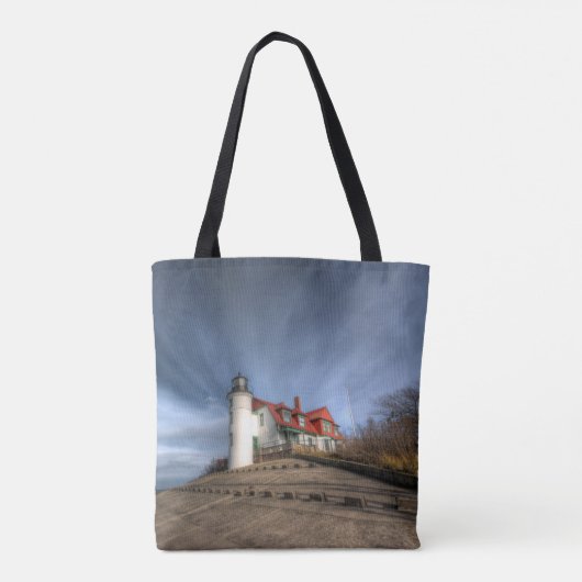 Lighthouses | Point Betsie Lake Michigan Tote Bag (Achterkant)