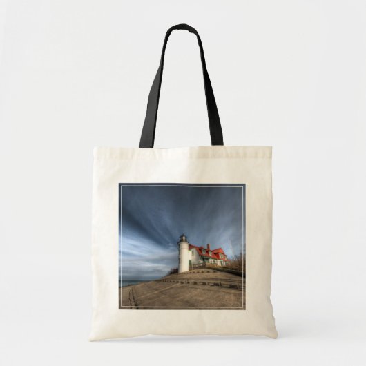Lighthouses | Point Betsie Lake Michigan Tote Bag (Voorkant)